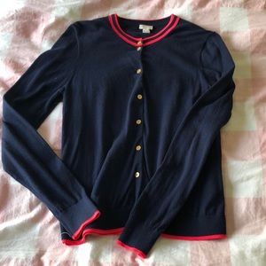 J Crew Caryn cardigan set navy
